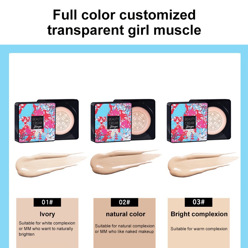 Mushroom Air Cushion Bb Cream Concealer Foundation Waterproof Anti-sweat Lasting Moisturizing Beauty Face Makeup CC Creams