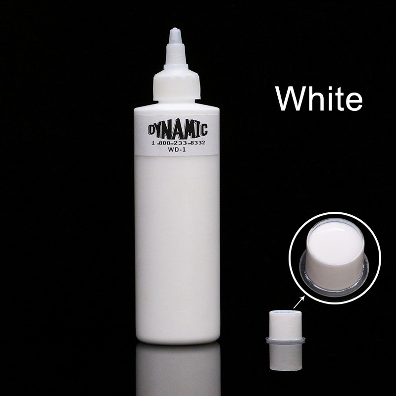 240ml Natural Plant Professional Tattoo Ink White Color Semi Permanent Makeup Paints Pigment Bottles Body Art Tool American Brand