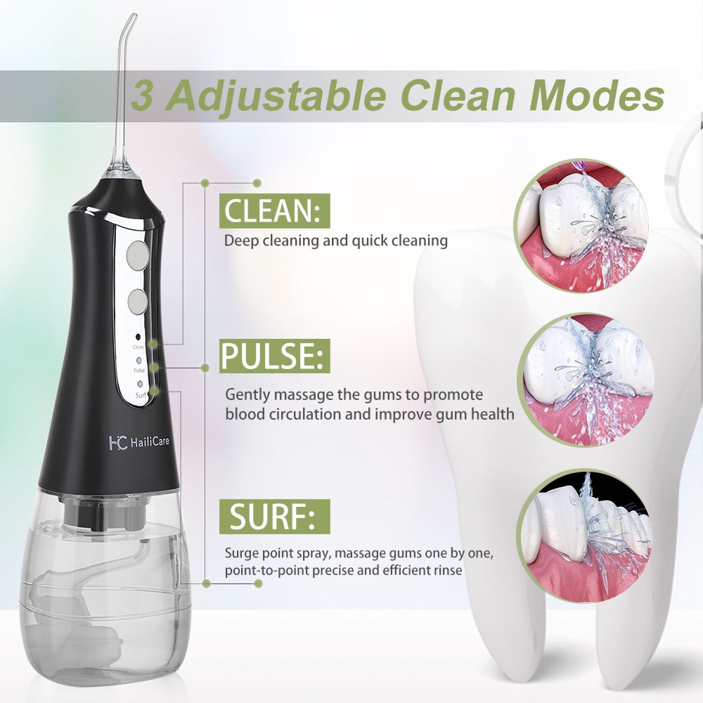 Dental Water Flosser Oral Irrigator For Teeth Cleaning Waterflosser Dental Water Jet Pick Water Mouth Cleaner Rechargeable