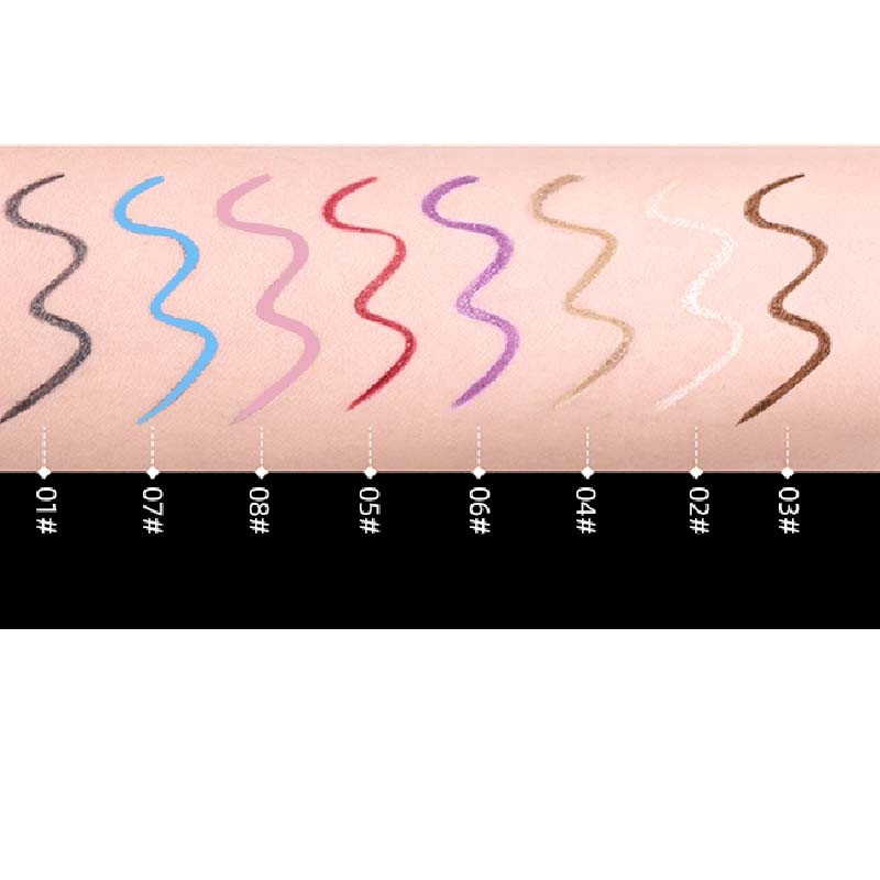 Colorful Eyeliner Women Makeup Tool Glue Pen Cosmetics Beauty Coffee Brown Silk Pen Smoky Waterproof Sweat-proof Do Not Fade