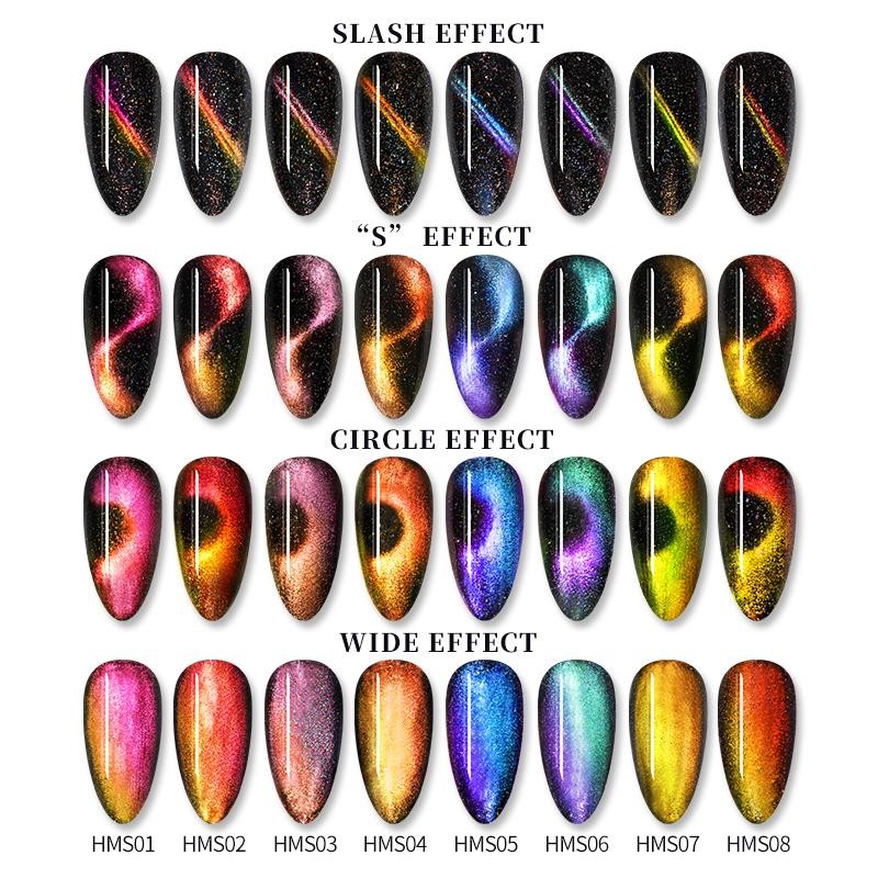 Cat Magnetic Nail Polish Gel Varnish Magic Chameleon Effect Nail Art Polish Magnetic Multicolor Polish Maquiagem Gel Nail Set