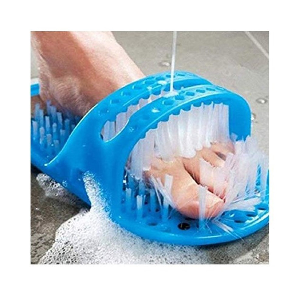 Plastic Bathing Massage Slippers Foot Cleaner Heel Scrub Foot Scrub Care Device