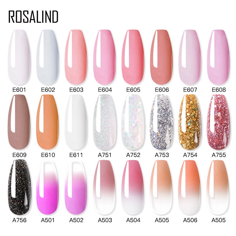 Rosalind 15ml Poly UV Nail Extension Gel 102 Colors Nail Art Design Manicure Semi Permanent Varnish Nail Polish Building Gel