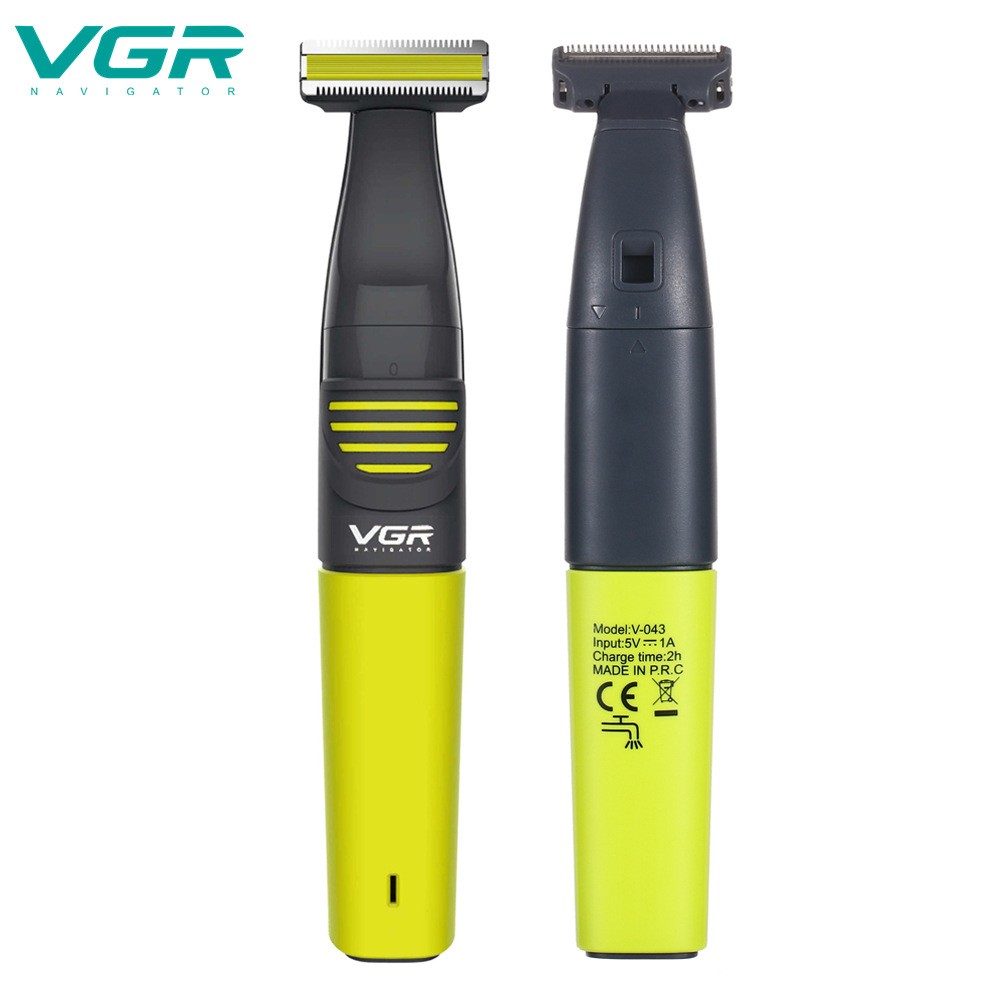 VGR Professional Face Body Hair Trimmer for Men Beard Trimmer Stubble Hair Clipper Nose Mustache Rechargeable Electric Shaver