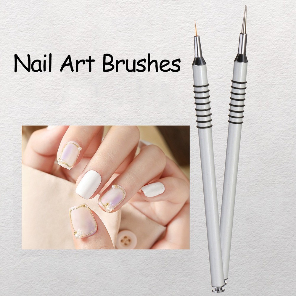 7/9/11/15mm 1pc Nail Art Brush Acrylic Nail Liner Brushes French Nail Lines Stripe Flower Painting Drawing Pen Manicure Tool