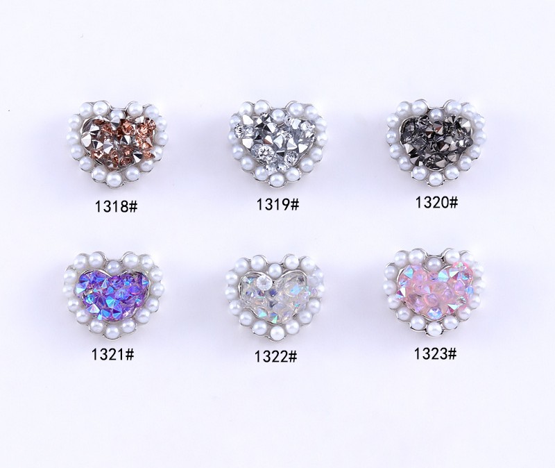 love bead nail art jewelry super flash full rhinestone zircon alloy 3d all-match nail