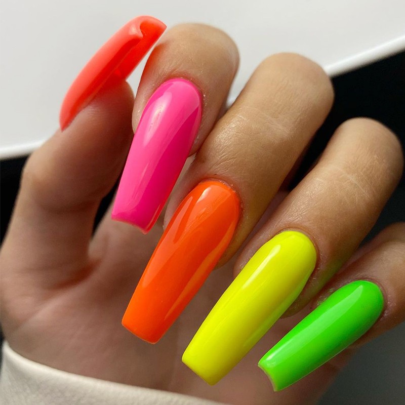 LILYCUTE 10pcs/set Fluorescent Gel Nail Polish Kit Neon Semi-Permanent Soak Off UV Led Gel Varnish Manicure For Nails Art Gel