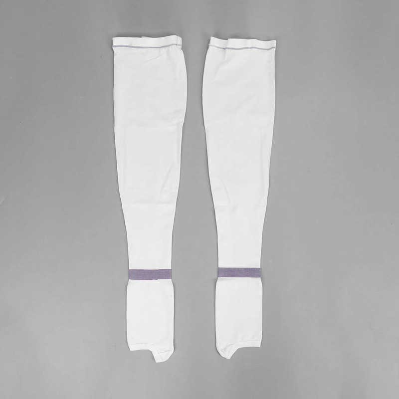 Compression Socks Prevent Leg Edema White Breathable Compression Socks Shaping Core Weave Yarn Fatigue Relief Multifunctional L