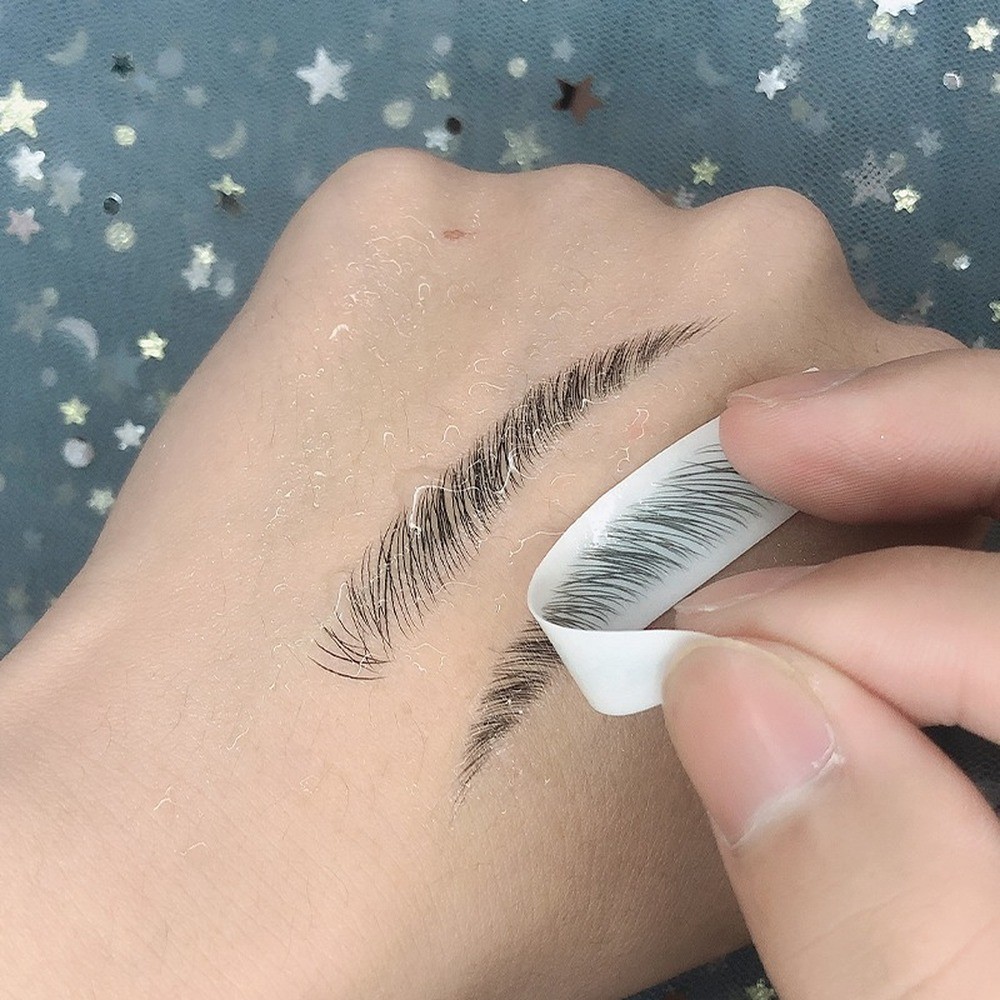 O.TW O.O 3D Simulation Eyebrow Stickers Waterproof Like Eyebrow Hair Makeup Easy to Wear Long Lasting Natural Eyebrows Tattoo Sticker