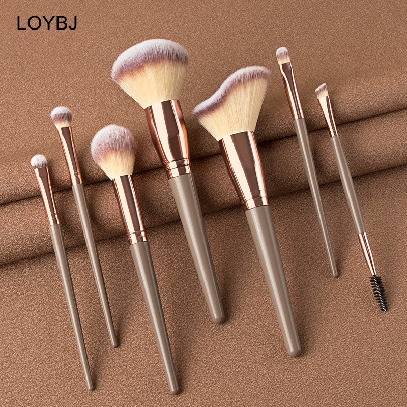 Loebig 5/7 Makeup Brushes Beauty Tool Set Cosmetic Powder Brushes Foundation Blush Contour Eye Shadow Eyebrow Lashes Make Up Brush