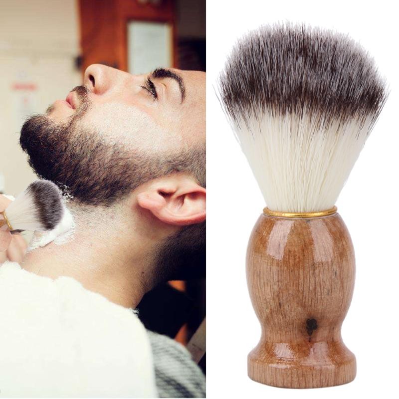 Men Shaving Beard Brush Badger Hair Razor Wooden Handle Face Cleaning Appliance High Quality Pro Salon Tool Safety Shaving Brush