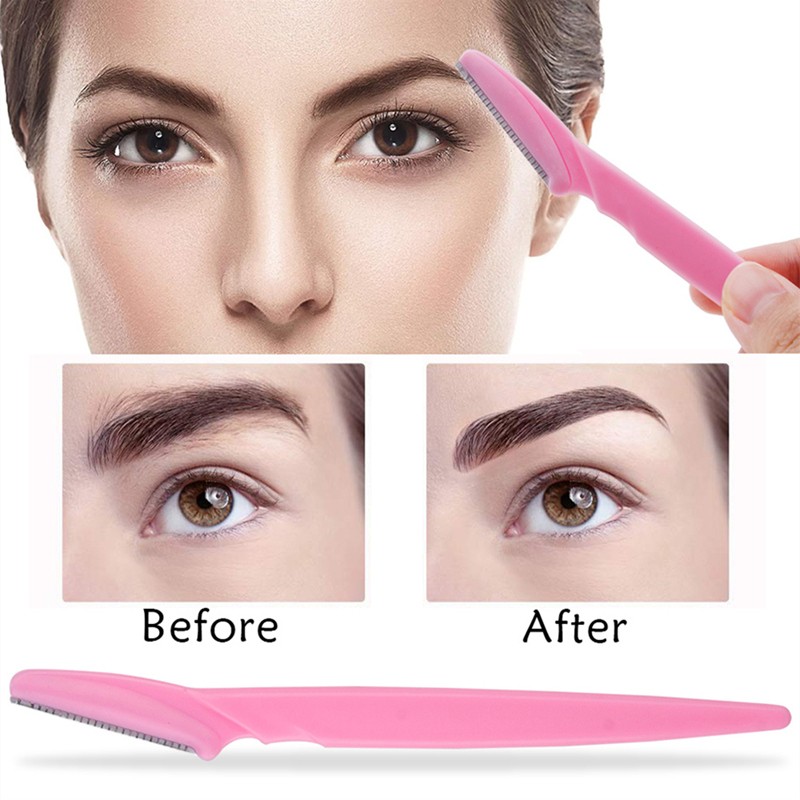 5/10/15pcs Eyebrow Trimmer Safe Makeup Tools Eye Brow Razor Face Body Hair Removal Shaver Blades Woman Eyebrows Shaping Knife