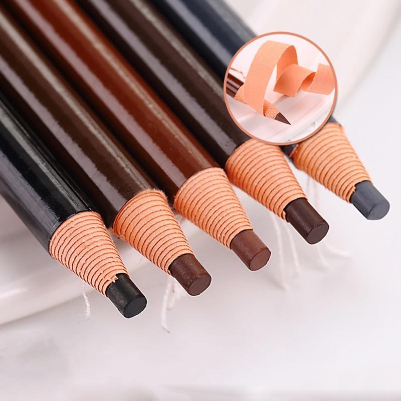 1pc Waterproof Eyebrow Pencil Long Lasting Eye Brow Tint 5 Colors Eyebrow Dark Brown Microblading Eyebrow Tattoo Pen TSLM1