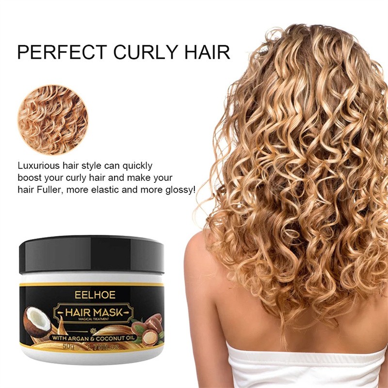 50g Oil Head Styling Fluffy Hair Care Essential Oil Curly Hair Styling Nourishing Hair Care Elastin Nourishing Cream