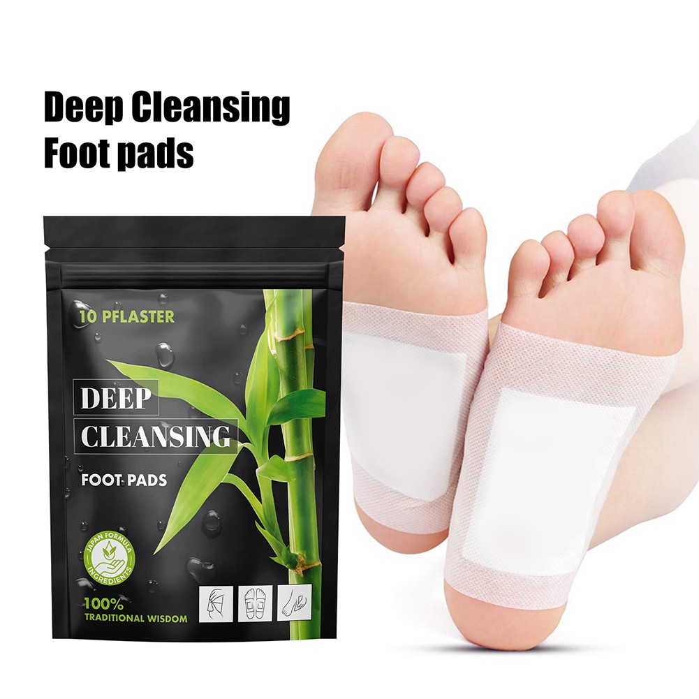 Detox Foot Patches for Stress Relief Deep Sleep Herbal Detox Natural Clean Body Detox Cleansing Herbal Adhesive Health Pads