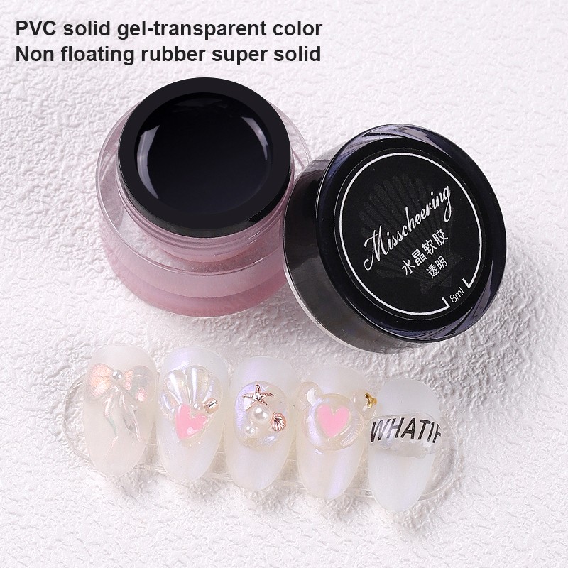 8ml 3D Modeling Stereoscopic Sculpt Gel UV LED Transparent Color Gel Clay PVC Clear Solid Painting Gel DIY Nail Art Tools TSLM1