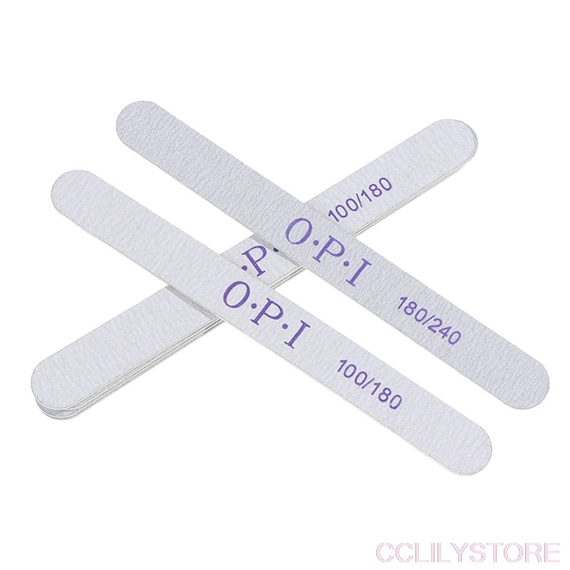 10pcs/5pcs Wood Nail File 100/180 180/240 Professional Double Side Nail Art Sanding Buffer Files