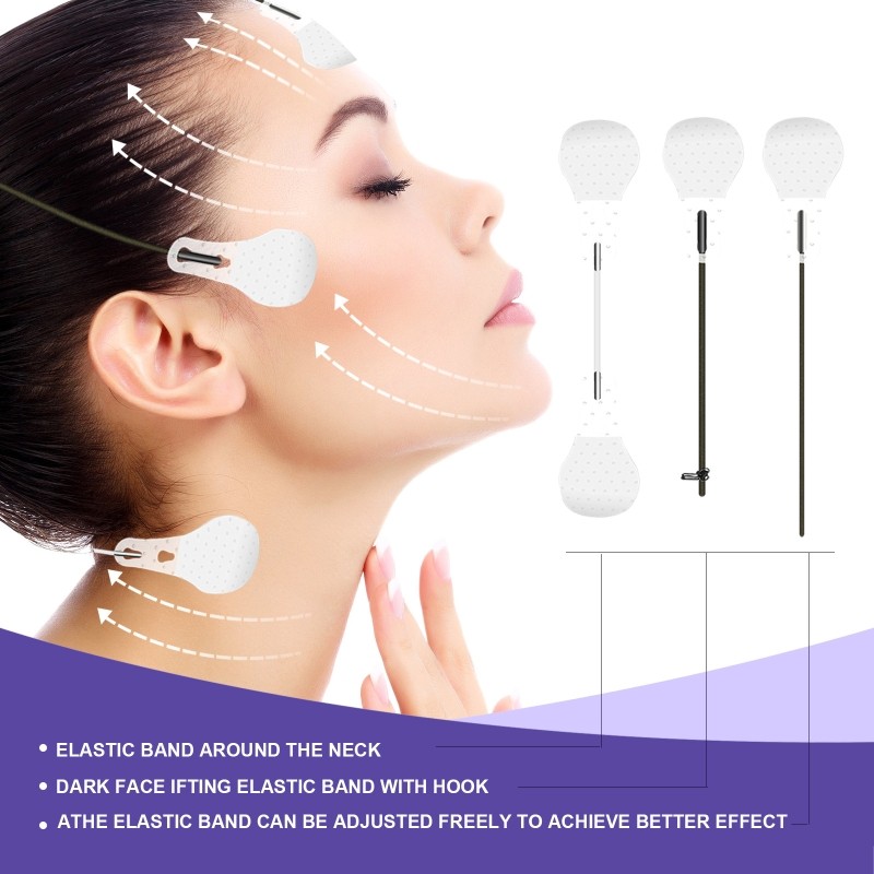 D2TA 60pcs/80pcs/120pcs Invisible Thin Face Stickers Set V-Shape Face Line Wrinkle Sagging Skin Care Lift Fast Chin Tape