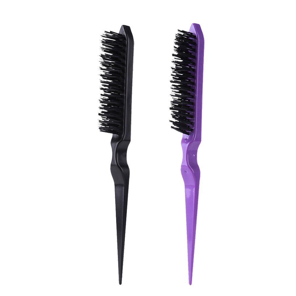 Boar Bristle Comb 1pcs Professional Hair Brushes Comb Teasing Back Combing Fine Line Hair Brush Styling Tools Wholesale