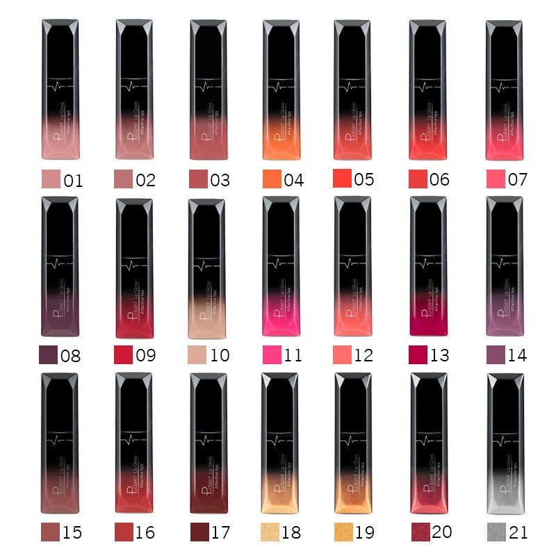 Hot Sales Waterproof Nude Matte Velvet Shiny Lip Gloss Lip Balm Sexy Lipstick Tint 21 Colors