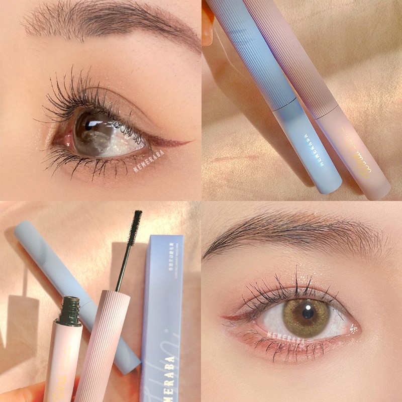 Mascara Ultra Fine Curl Thick Lengthening Eye Lashes Mascara Waterproof Non-Smudge Brown Natural Curling Fine Brush Mascara Makeup