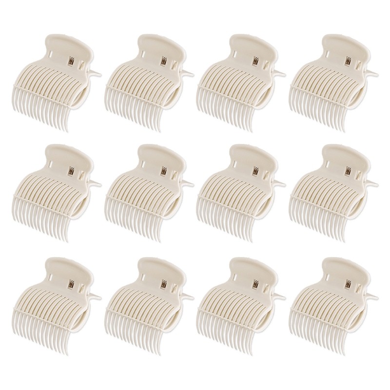 12pcs Salon Hot Roller Hair Clips Insulation Claw Curler Replacement Clamp For Women Girls Hair Department Styling Tool