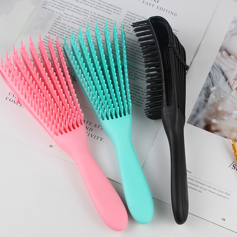 Women Hair Scalp Massage Comb Detangling Brush for Curly Hair Non-slip Rubber Octopus Hair Brush Comb Scalp Massage Styling Tool