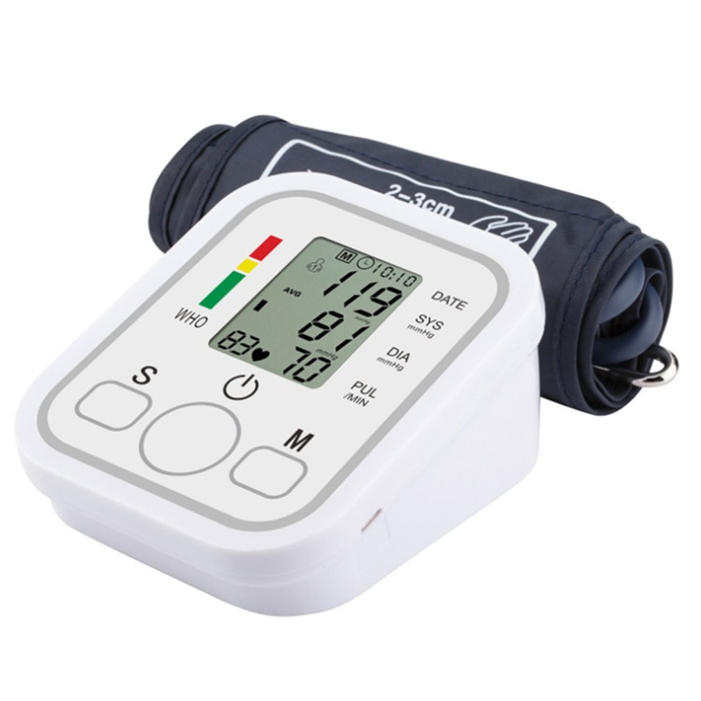 Portable Arm Wrist Blood Pressure Monitor Tonometer Health Care Digital Home Automatic Medical BP Sphygmomanometer Meter