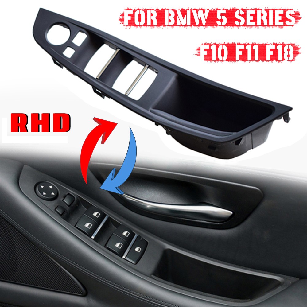 Right Hand Drive RHD For BMW 5 Series F10 F11 Beige Black Red Wine Oyster Car Interior Interior Door Handle Pull Panel Trim Cover