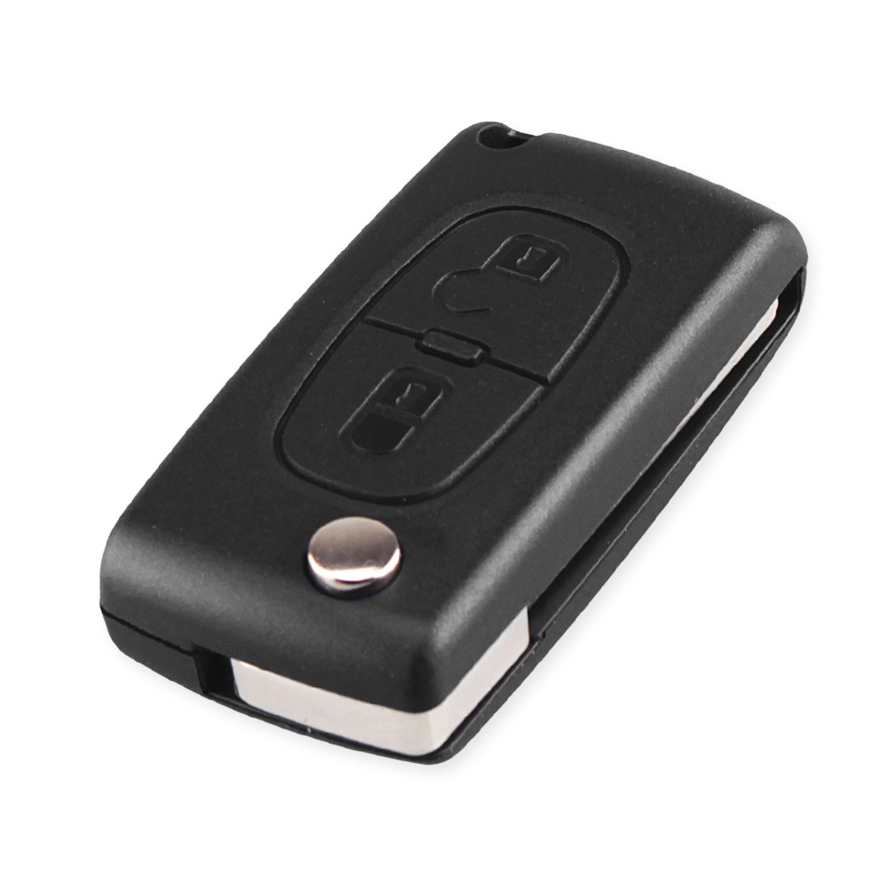 KEYYOU For Peugeot 307 3008 308 408 433MHz ID46 7941 CE0536 CE0523 Flip Key 2 Buttons VA2/HU83 Car Key Blade Fob Ask FSK