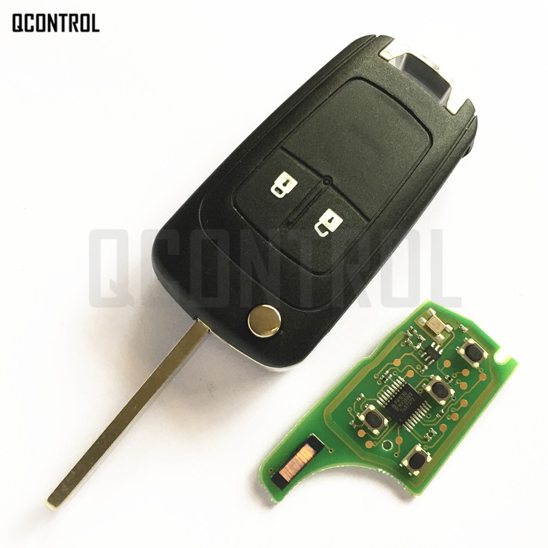 QCONTROL Car Alarm Remote Key Fit For Chevrolet Malibu Cruze Aveo Spark Sail 2/3/4 Buttons 433MHz Door Lock