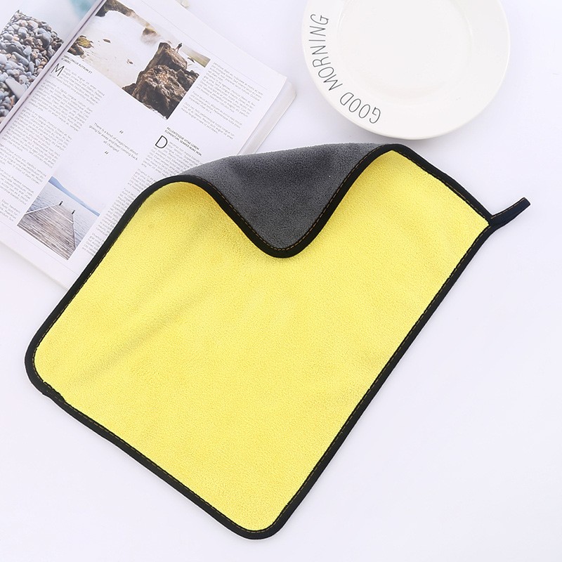 Microfiber Towel Car Windshield Accessories Car Dry Cleaning Rag Household Detailing Kitchen Towels Washing Tools Supplies