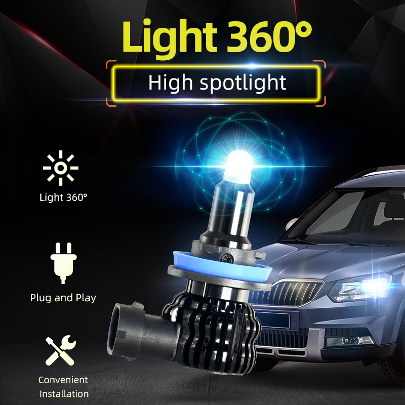 50W 12000Lm CANBUS H8 LED White H11 9006 880 H27 H1 H3 Fog Lights H16JP LED Bulb Car Driving Light For BMW Toyota Skoda Ford Lada