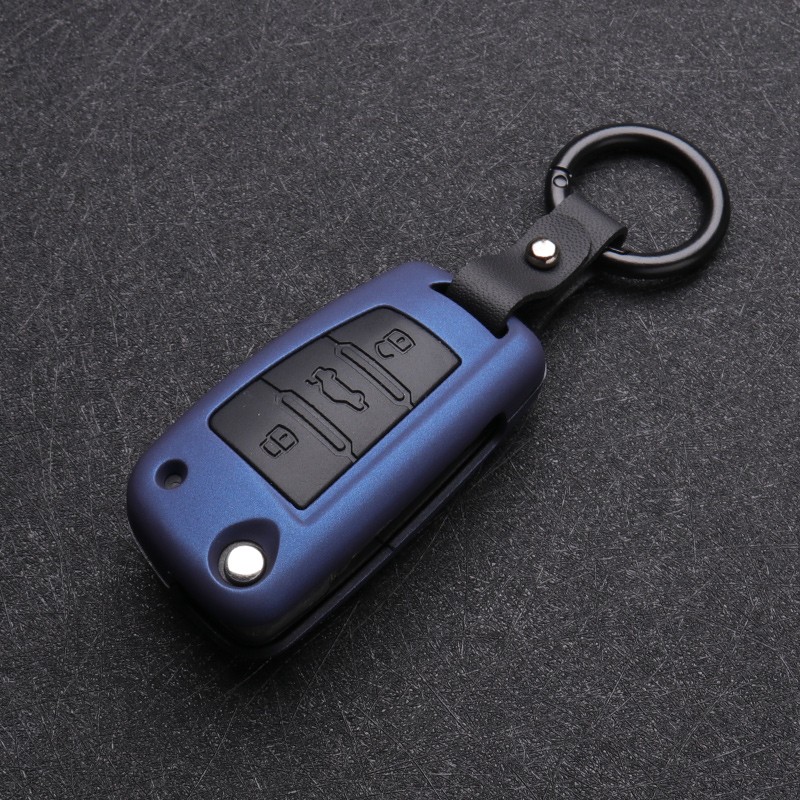 Carbon Fiber Silicon Flip Car Key Cover Case Cover Protector For Audi A1 A3 A4 A6 TT Allroad Q3 Q7 R8 S6 SQ5 RS4 2018 Keychain