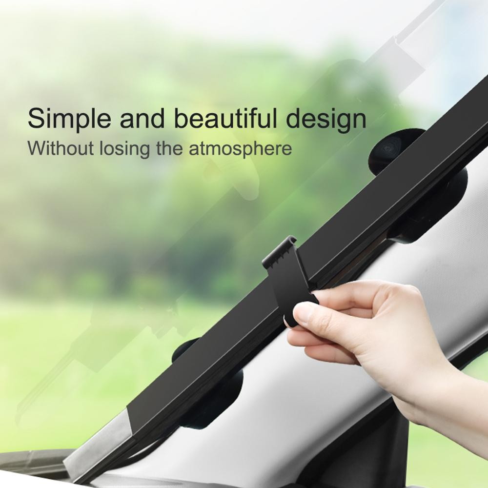 Window Sun Visor Anti UV Car Windshield Sun Blind Automatic Extension Car Cover Curtain Protection 46cm/65cm/70cm