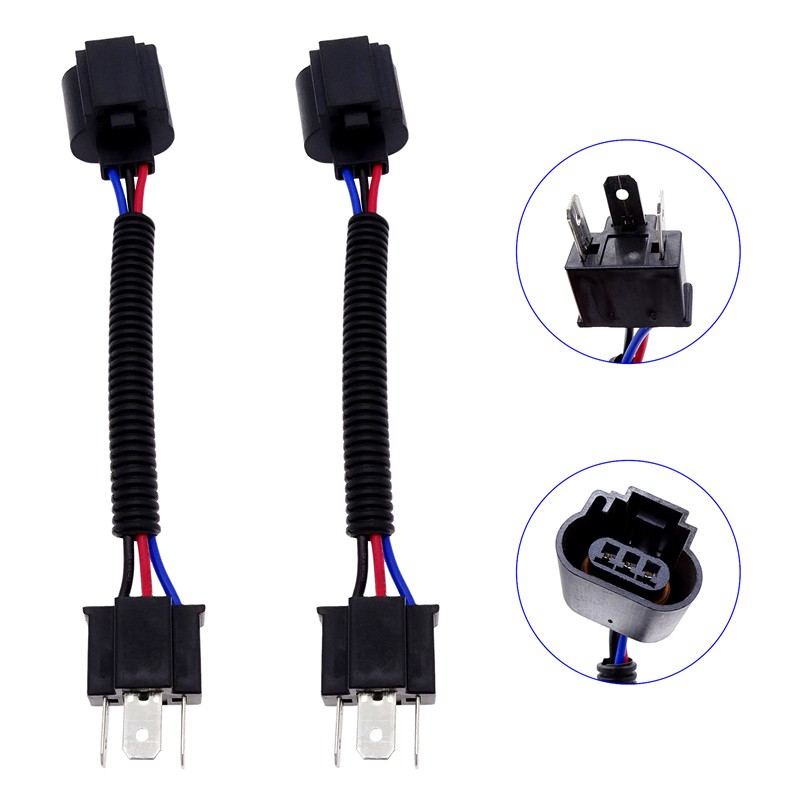 1 Pair Harness Headlight Adapter Converter Wire Connector Cable for H4 Male to H13 Car USB Socket Auto Wire Pigtail Auto Parts