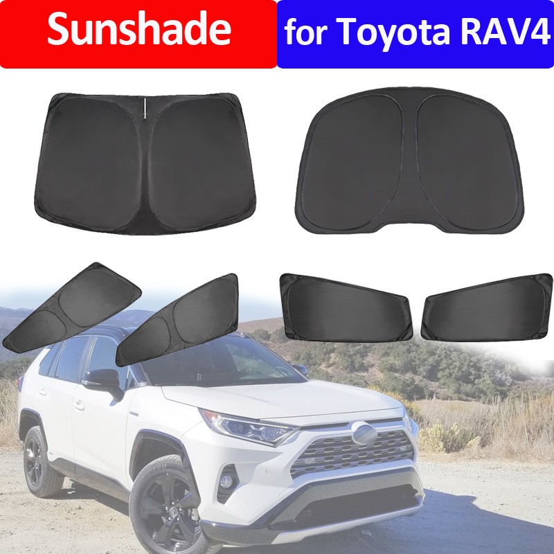 Car Window Sun Shade For Toyota RAV4 Camry Windshield Sunshade Front Rear Side Privacy Foldable Louver Blind UV Block Curtain