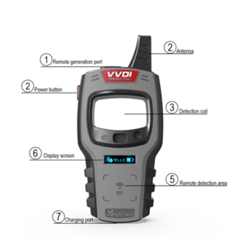 Xhorse VVDI Mini Key Tool Remote Key Programmer with Free 96bit 48- Clone Function Support IOS and Android Global Version