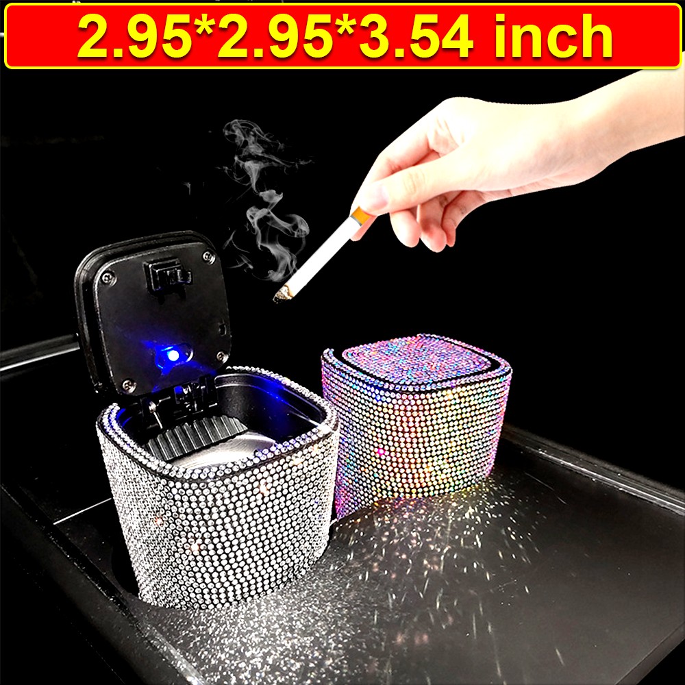 Bling Car Ashtray Portable Ashtray For Car Ashtray Ash Ashtray Car Ashtray With LED Light Indicator For Outdoor Car