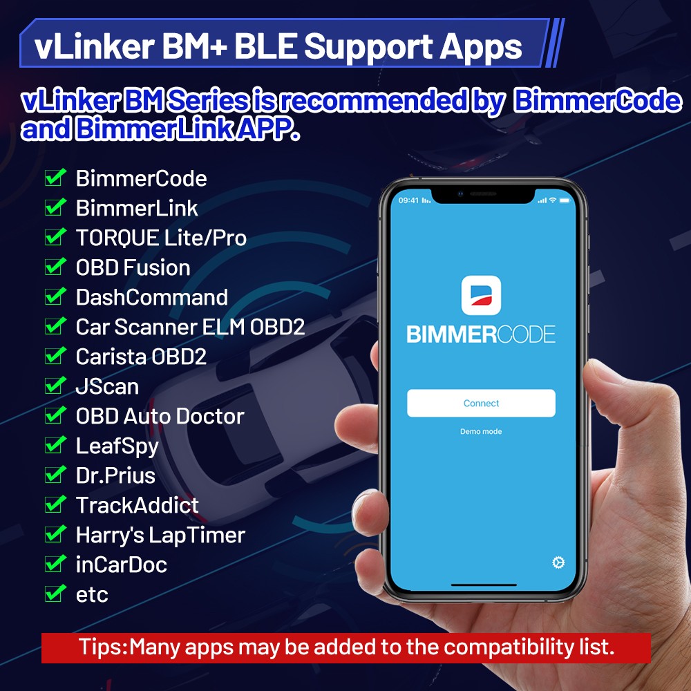 Vgate vLinker BM+ELM327 V2.2 Bluetooth 4.0 WiFi for BMW Scanner OBD 2 OBD2 Car Diagnostic Auto Tool ELM 327 ODB2 for BMW