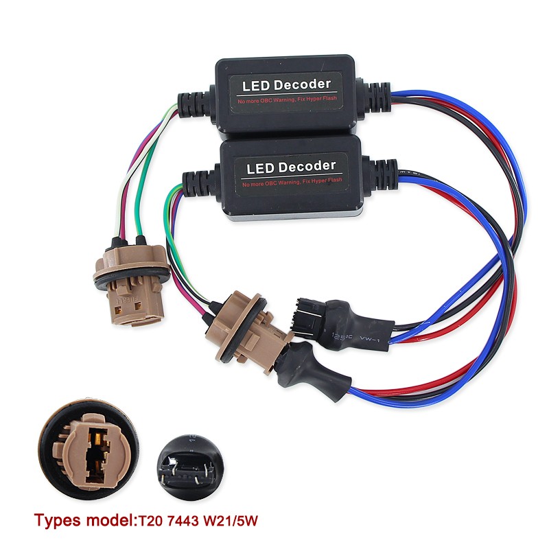 Selector Resistor 1156 P21W PY21W T20 7440 7443 LED Turn Signal Day Reverse Brake Fog Lights Download Error Free No Flickering Decoder