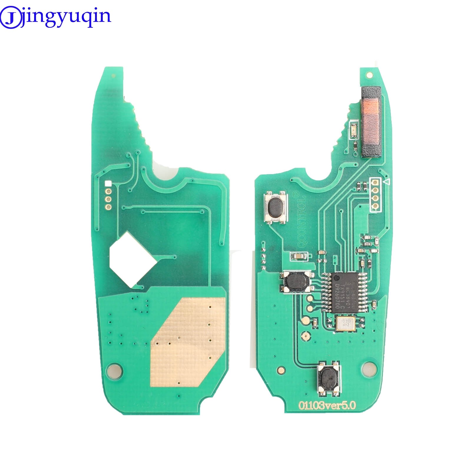 jingyuqin Remote ASK 433Mhz Pcf7941 With ID46 Chip For Fiat Punto Ducato Stilo Panda 2/3 Buttons Key Control