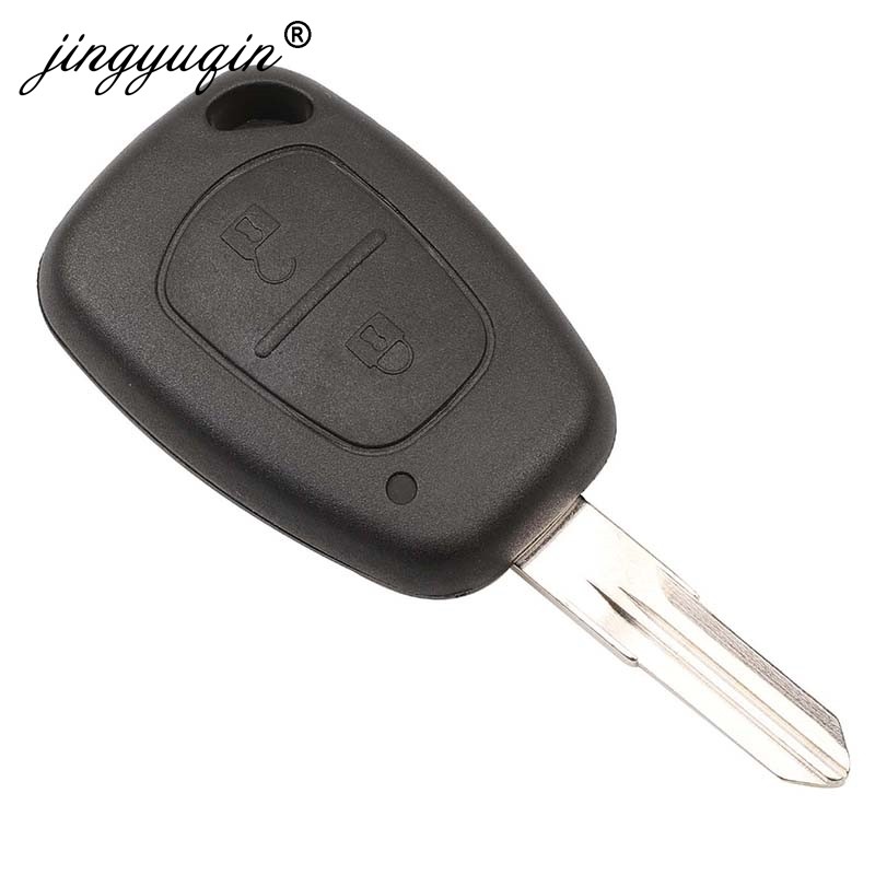 jingyuqin 2 Button Car Remote Key 433mhz ID46 Transmister Chip For Renault Traffic Master Vivaro Movano Kangoo Ne73 VAC102 Blade