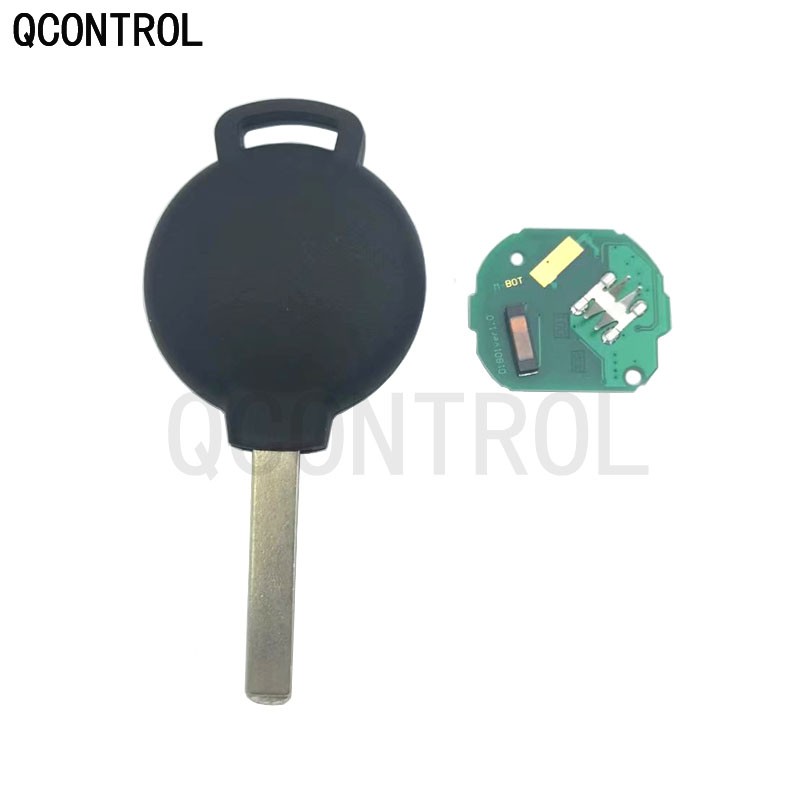 QCONTROL 433Mhz Complete Remote Key For Mercedes Benz Smart Fortwo 451 2007 2008 2009 2010 2011 2012 2013 PCF7941 Chip