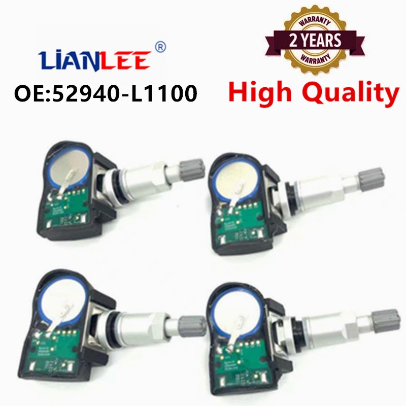 Brand New 4pcs Tire Pressure Monitoring System 52940-L1100 For Hyundai Sonata DN8 Kia Seltos 2019-2020 TPMS 52940L1100 433MHz