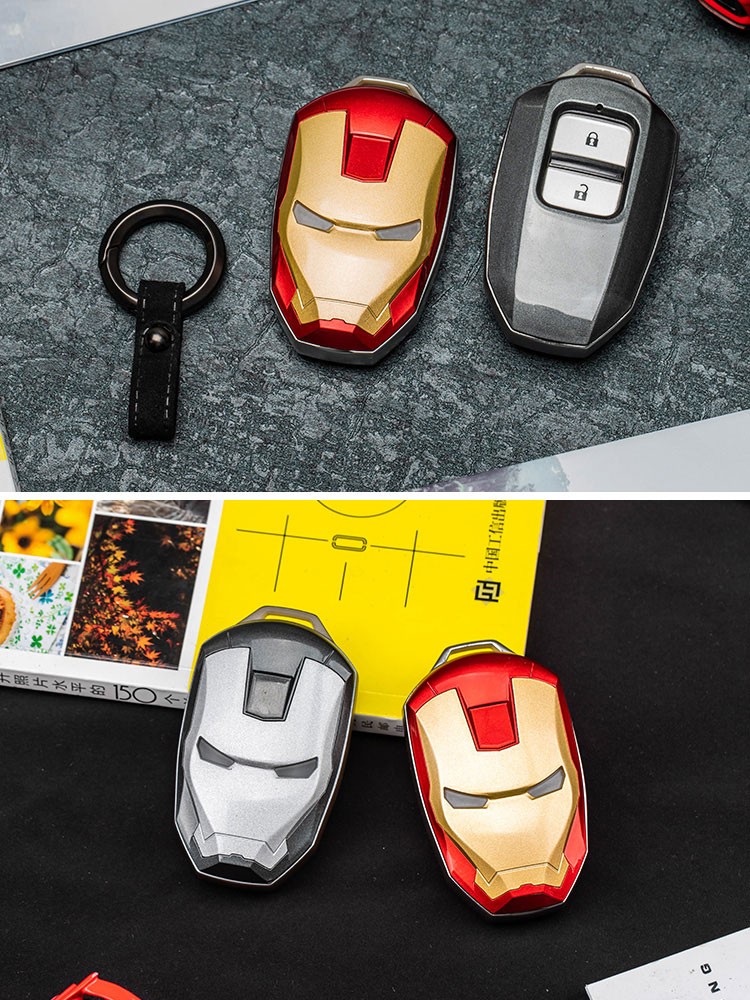 Suitable for Honda CR-V HR-V City Odyssey Accord Civic Iron Man Key Bag Modification Metal Key