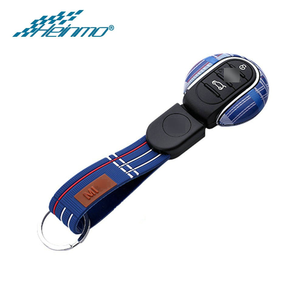 Car Styling Mini Key Case For Mini Cooper S JCW F54 F55 F56 F57 F60 Clubman Countryman Car Key Shell Accessories Rope For Mini F56 Key Case