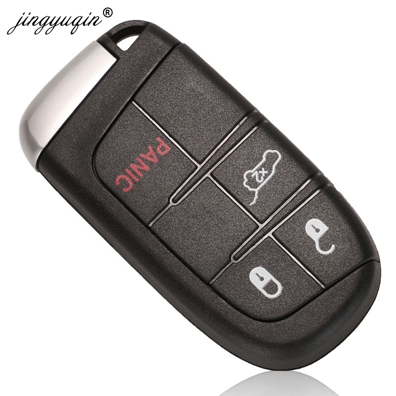 Jinyuqin 2/3/4/5BTN Smart Key Fob Case For Jeep Grand Cherokee Dodge Ram 1500 Challenger Durango Chrysler Journey Charger