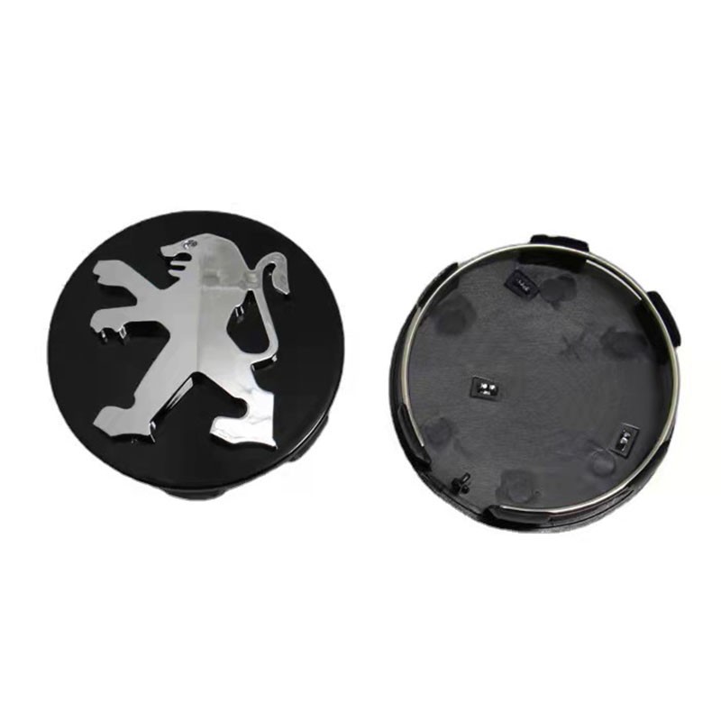 4pcs 60mm car styling accessories cargo wheel rim center dust-proof hub cap for Peugeot 206 308 307 207 208 3008 407 508 2008