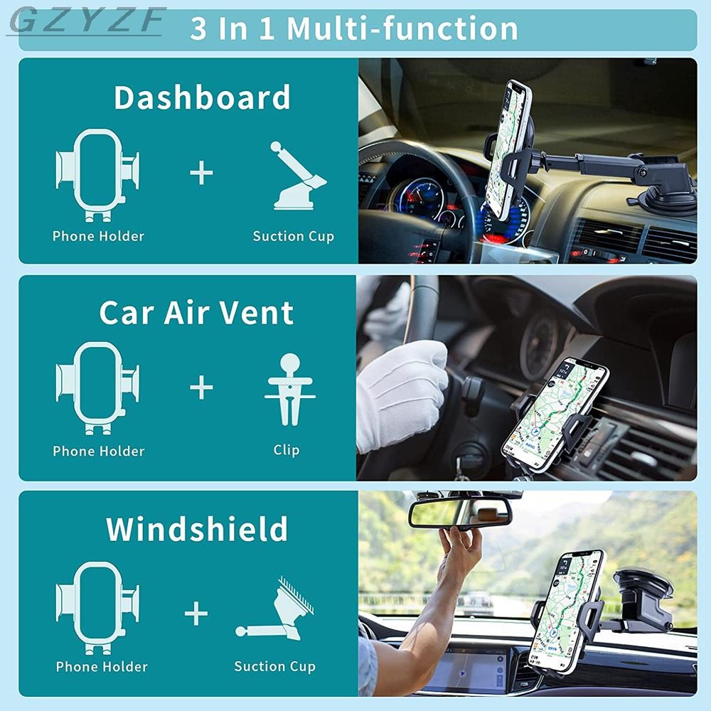 Car Phone Mount Long Arm Suction Cup Sucker Car Phone Holder Mobile Cell Holder Support for iPhone Huawei Xiaomi Redmi Samsung